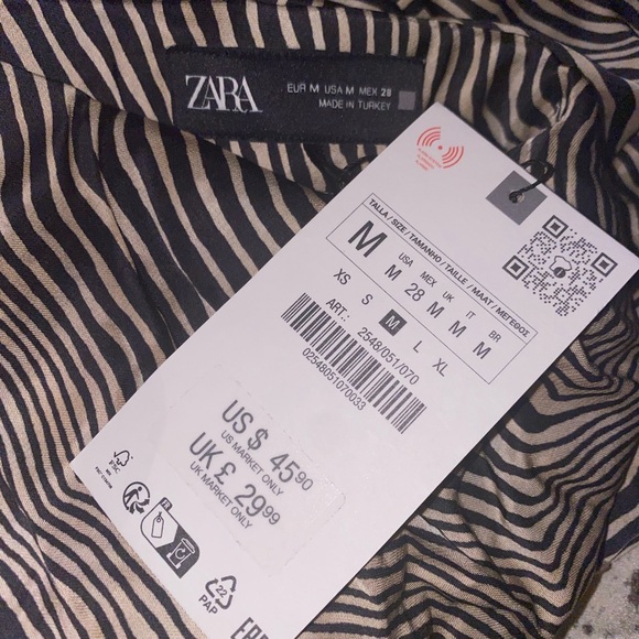 Zara NWT Animal Print Midi Skirt - Picture 8 of 8